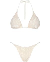 Aguaclara - Neutrals La Perle Triangle Top - Lyst