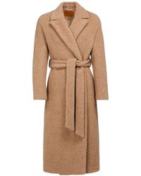 Vulto - Neutrals Alpaca Belted Coat - Lyst