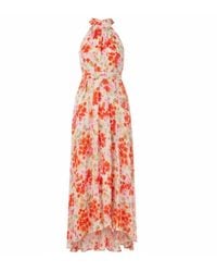 Franchetti Bond - Rosamunda Pansies Halterneck Dress - Lyst