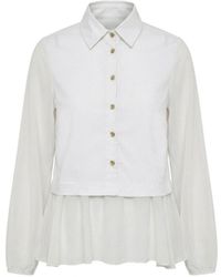 James Lakeland - Contrast Hem Blouse - Lyst