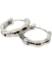 Harfi - Bamboo Everyday Sterling Huggie Hoop Earrings - Lyst