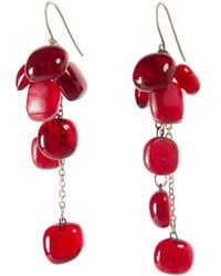 Laura Daili - Ruby Light Glass Cluster Earrings - Lyst