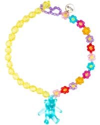 Tillie Beads - Sunflower Bear Half & Half Bead Necklace - Lyst