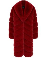 OW Collection - Copenhagen Faux Fur Coat - Lyst