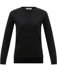 Peraluna - Vanessa Slit Detailed Asymmetric Fine Pullover - Lyst