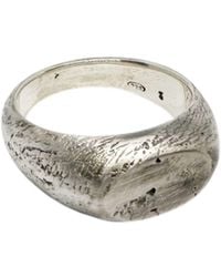 Tg-Jewellery by Tamara Gervasio - Recast Erosion Signet Ring – Recycled Sterling Sand Cast - Lyst
