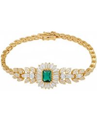 LÁTELITA London - Countess Gemstone Bracelet Emerald - Lyst