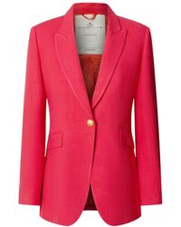 The Extreme Collection - Fuchsia Tailored Linen Blazer - Lyst