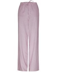 2KStyle - Amalfi Elasticated Striped Linen Wide-Leg Pants - Lyst