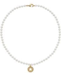 Emma Holland Jewellery - Crystal Star & Pearl Necklace - Lyst