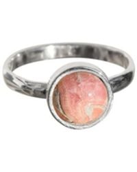 FV Jewellery - La Stèle Rhodochrosite & Circle Ring - Lyst