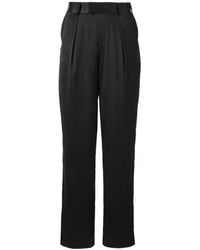 Lita Couture - Wide-Leg Silk Trousers - Lyst
