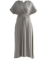 REISTOR - Flowy A-Line Maxi Dress With Side Slits - Lyst