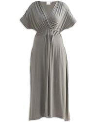 REISTOR - Flowy A-Line Maxi Dress With Side Slits - Lyst