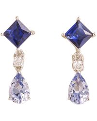 Juvetti - Ori Earrings Sapphire & Diamond - Lyst