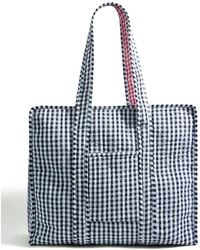 Yumi' - Gingham Quilted Shopper Bag - Lyst