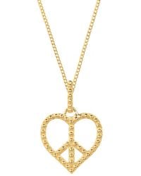 Charlotte's Web Jewellery - Peace Heart Pendant Necklace - Lyst