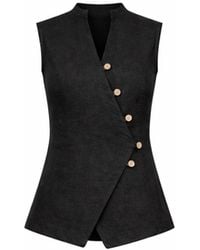 Lumina Eligma - The Isla Linen Vest Ensemble - Lyst