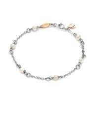 Unaloe - Sterling Five Natural Pearl Chain Bracelet For – Adjustable Elegant Jewelry - Lyst