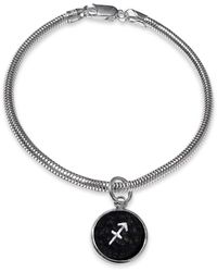 N'damus London - Sagittarius Zodiac Astrolab Leather & Sterling Bracelet - Lyst