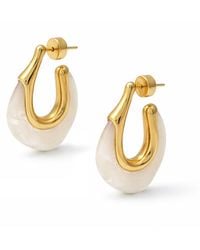 Hye Jane Jewelry - Gaia Marbled Resin Hoop Earrings - Lyst