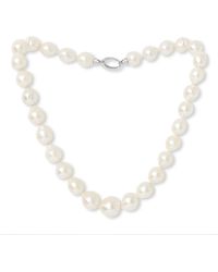 Pearls of the Orient Online - Gratia Large Cultured Freshwater Pearl Necklace With Sterling Clasp - Lyst