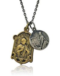 Cartography - Hey Jude! Oh Cecilia! Musical Saint Medal Necklace - Lyst