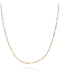 Nellou Jewellery - Citrine November Birthstone Orbit Necklace - Lyst