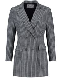 Vulto - Pinstripe Double-Breasted Jacket - Lyst