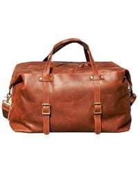 Touri - Genuine Leather Duffel Holdall - Lyst