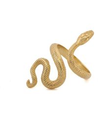 Ebru Jewelry - Cycle Of Life Snake Vermeil Ring - Lyst