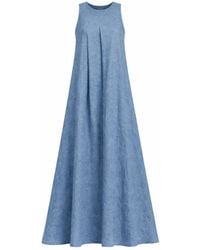 Nikka Place - Gathered Linen Maternity A-Line Dress - Lyst