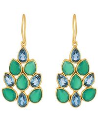 Opium Jewels - Peacock Tail Drops - Lyst