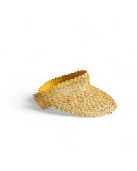 OhSun - Neutrals Straw Visor - Lyst