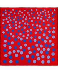 Otway & Orford - 'Planetarium' Polka Dot Silk Pocket Square - Lyst
