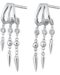 Scream Pretty - Illusion Claw Drop Hoop Earrings - Lyst