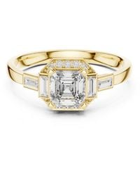 Aya Fine Jewelry - Radiant Cut Lab Grown Diamond Halo Engagement Ring - Lyst