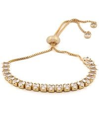 Ebru Jewelry - Sparkly Diamond Adjustable Fashion Bracelet - Lyst