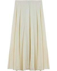 Nocturne - Flowy High-Waisted Midi Skirt - Lyst