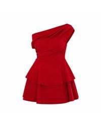 Girl In Mind - Pippa Double Frill Mini Dress - Lyst