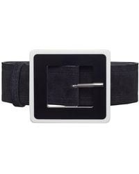 BeltBe - Wide Square Acrylic Buckle Belt - Lyst