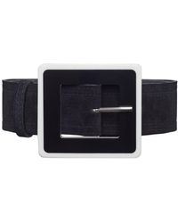 BeltBe - Wide Square Acrylic Buckle Belt - Lyst