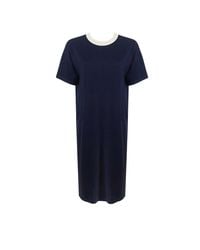 Zenzee - Silk Cashmere Tee Shirt Dress - Lyst