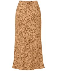 AVANI Apparel - Neutrals Iris Skirt Leopard - Lyst
