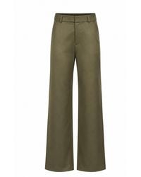 Gunda Hafner Ltd - Cotton Elastane Midrise Straight Cut Trousers - Lyst