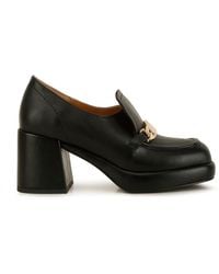 Rag & Co - Morgan Metallic Embellishment Leather Platform Loafers - Lyst