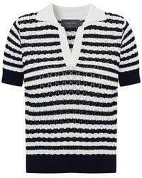 Exquise - Ariyah V Neck Knit Blouse - Lyst