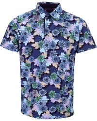lords of harlech - Pietro Snap Floral Polo Shirt - Lyst