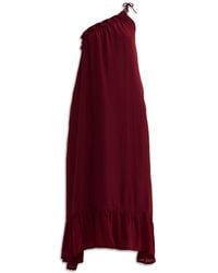 REISTOR - One-Shoulder Midi Crepe Dress - Lyst