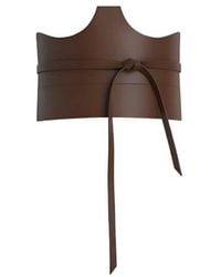 Circular Path - Pecan Cut Out Corset Belt - Lyst